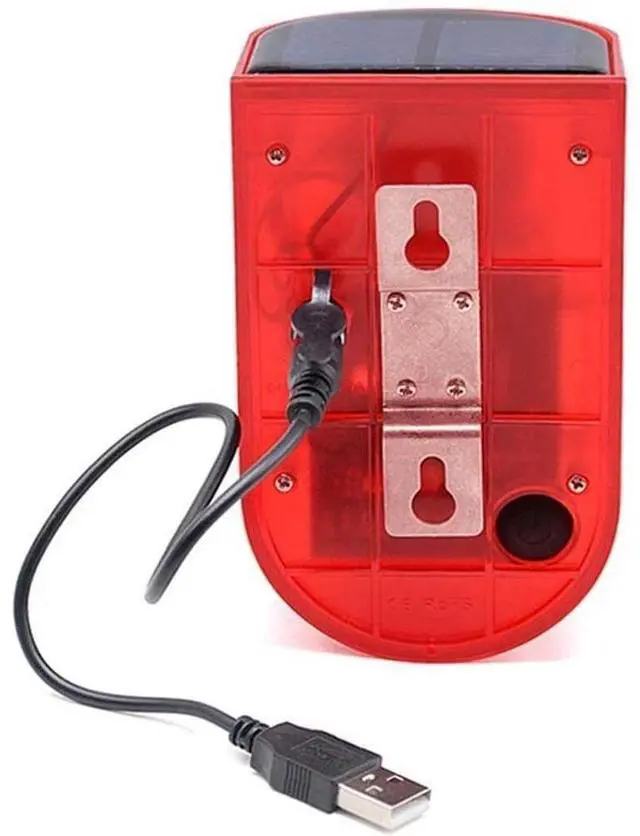 Alt view image 2 of 7 - Solar Alarm LED Light Solar Strobe Light Wireless Motion Sensor Detector Outdoor