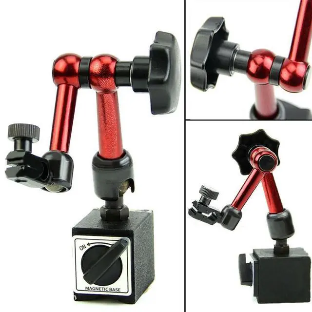 Alt view image 2 of 6 - Universal Flexible Magnetic Metal Base Holder Stand Dial Test Indicator Tool USA