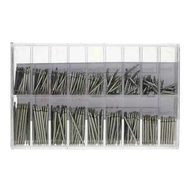Alt view image 4 of 5 - 360pcs Watchmaker Watch Band Spring Bars Strap Link Pins Steel Repair Kit Tools