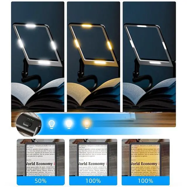 Alt view image 3 of 4 - 5X Large Reading Handfree Magnifying Glass w/ Light Flexible Gooseneck Magnifier