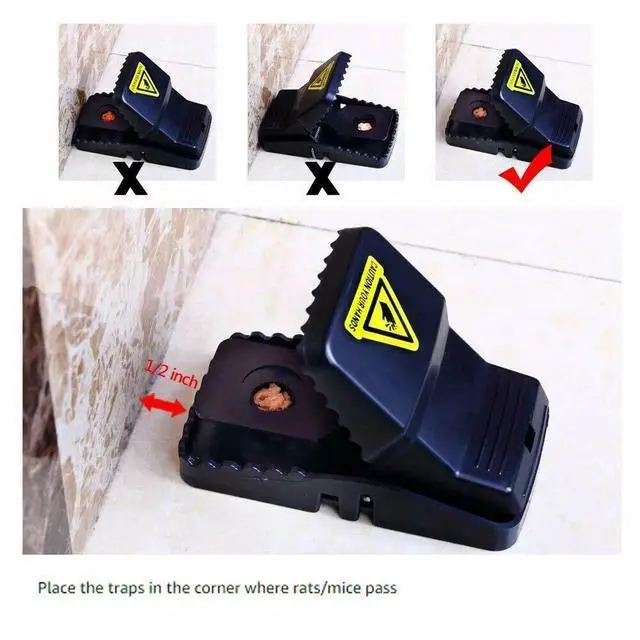 Alt view image 6 of 7 - 6-PACK Reusable MOUSE TRAPS Rat Trap Rodent Snap Trap Mice Trap Catcher Killer