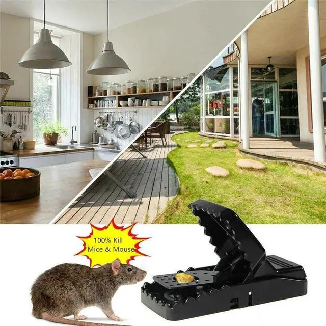 Alt view image 3 of 7 - 6-PACK Reusable MOUSE TRAPS Rat Trap Rodent Snap Trap Mice Trap Catcher Killer