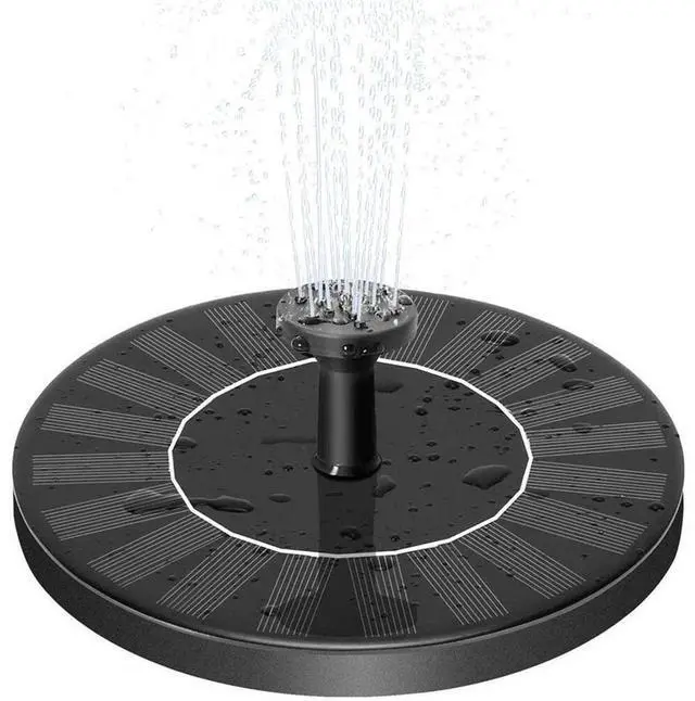 Main image of Solar Power Bird Bath Fountain Pump Upgrade 1.4W Solar Fountain with 4 Nozzle