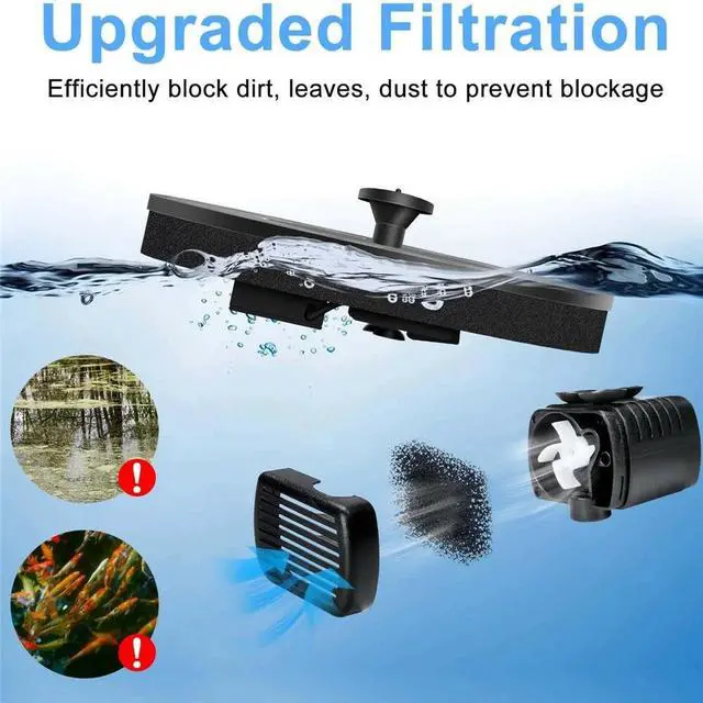 Alt view image 5 of 7 - Solar Power Bird Bath Fountain Pump Upgrade 1.4W Solar Fountain with 4 Nozzle