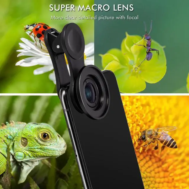 Alt view image 7 of 7 - 4 in 1 Professional Phone Camera Lens Kit Clip On