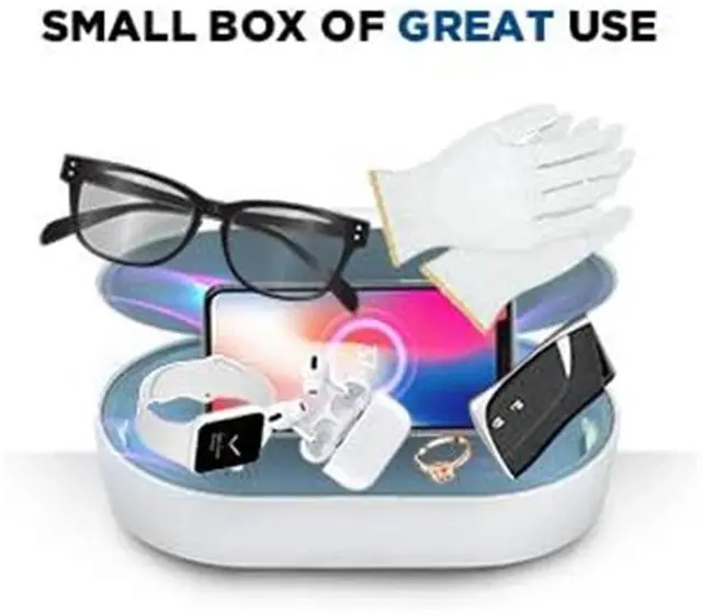 Alt view image 5 of 6 - 3 in 1 Portable UV Tablet Sterilizer Box Wireless Charging for Phone & earphone