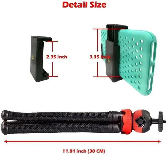 Alt view image 7 of 7 - Portable Flexible Tripod Octopus Stand Gorilla Pod For Gopro Camera/SLR/DV Phone