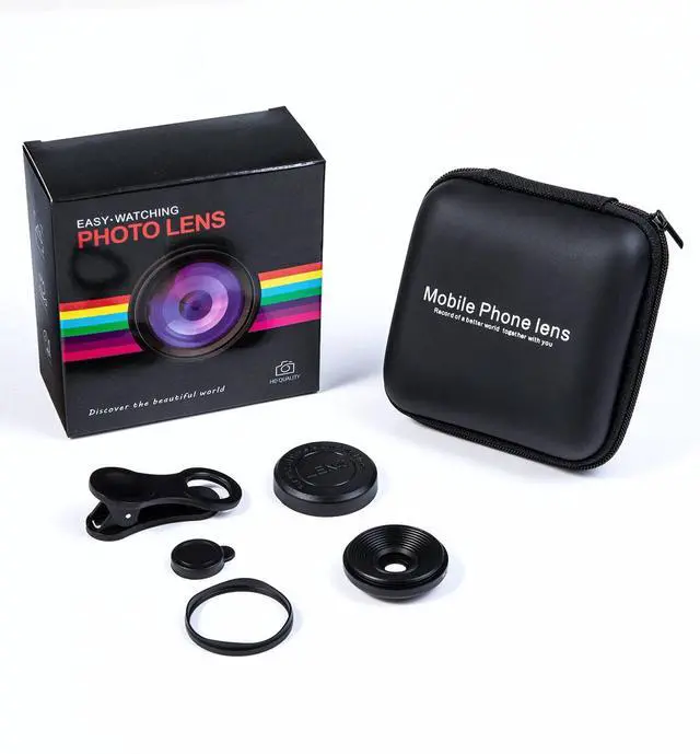 Alt view image 7 of 7 - Professional 5K HD Phone Camera Photo Lens 20X Macro Lens Clip On Phone Kit Clip