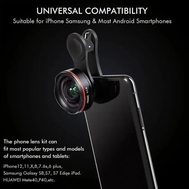 Alt view image 7 of 7 - 2 in 1 Professional Phone Camera Lens Kit Clip On