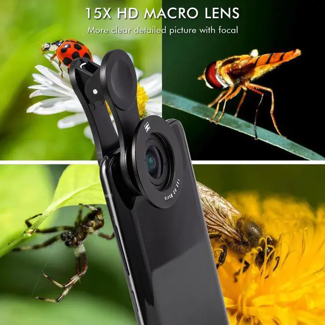 Alt view image 5 of 7 - 2 in 1 Professional Phone Camera Lens Kit Clip On