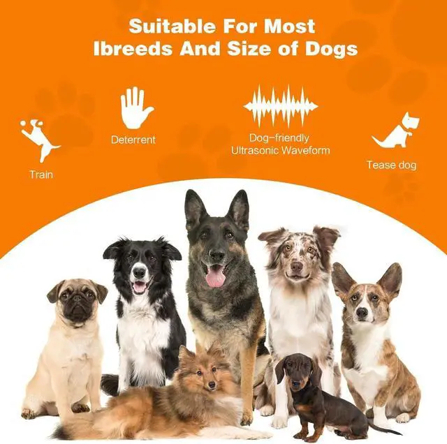 Alt view image 2 of 7 - Dog Bark Deterrent Devices 3 in 1 Anti Barking Device for Dogs Train Dual Sensor