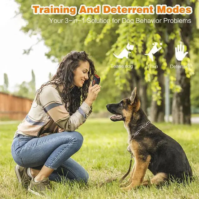 Alt view image 7 of 7 - Dog Bark Deterrent Devices 3 in 1 Anti Barking Device for Dogs Train Dual Sensor