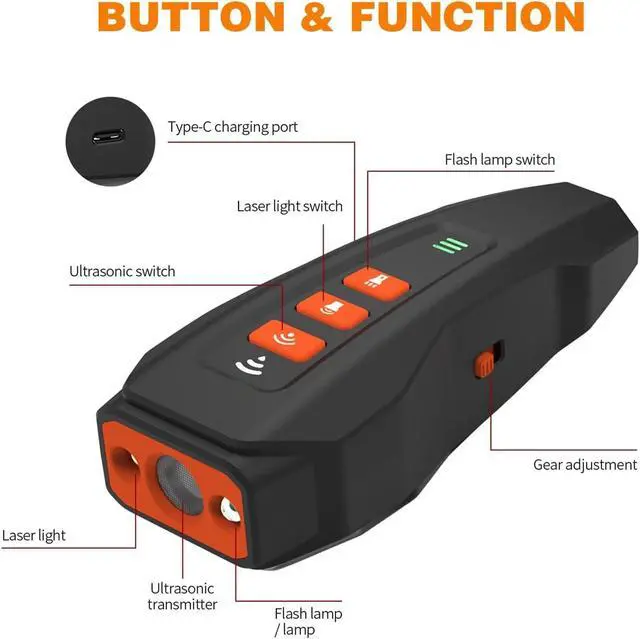 Alt view image 5 of 7 - Dog Bark Deterrent Devices 3 in 1 Anti Barking Device for Dogs Train Dual Sensor