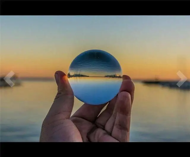 Main image of 60mm Photography Crystal Ball Sphere Decoration Lens Photo Prop Lensball Clear