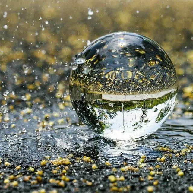 Alt view image 5 of 5 - 60mm Photography Crystal Ball Sphere Decoration Lens Photo Prop Lensball Clear