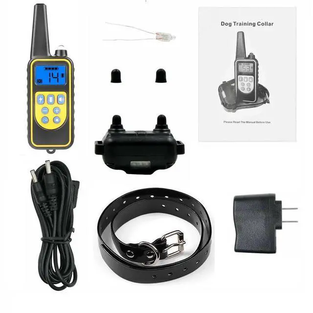 Alt view image 7 of 7 - Dog Shock Training Collar Rechargeable Remote Control Waterproof IP67 875 Yards
