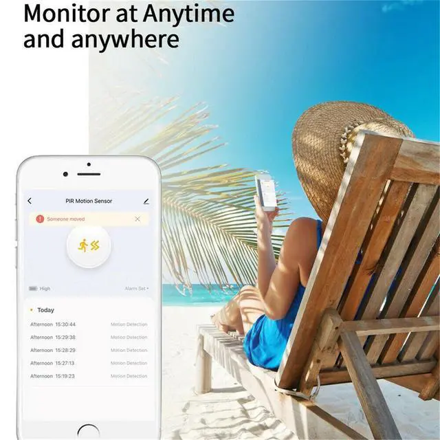 Alt view image 4 of 5 - 3PK Tuya & Smart Life ZigBee & Mesh WiFi Home Zigbee Contact Door Window Sensor