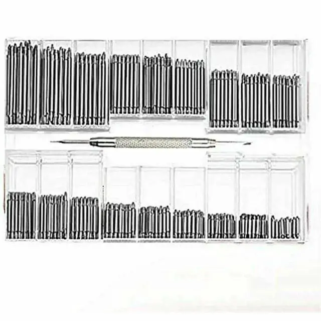 Alt view image 2 of 7 - 360pcs Watchmaker Watch Band Spring Bars Strap Link Pins Steel Repair Remove Kit