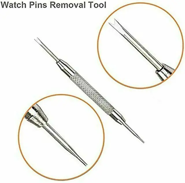 Alt view image 5 of 7 - 360pcs Watchmaker Watch Band Spring Bars Strap Link Pins Steel Repair Remove Kit