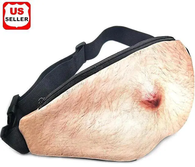 Main image of 3D Men Beer Fake Belly Dad Bag Waist Packs Waterproof Funny Pack Unisex Bag Gift