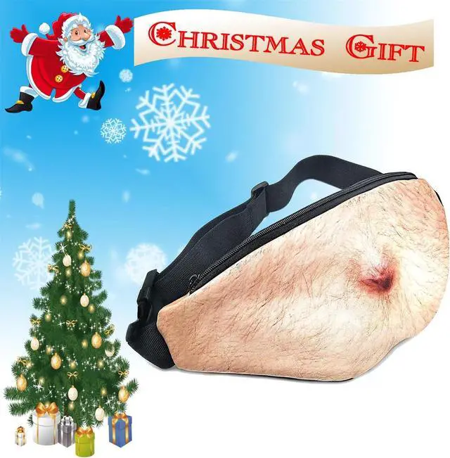 Alt view image 6 of 6 - 3D Men Beer Fake Belly Dad Bag Waist Packs Waterproof Funny Pack Unisex Bag Gift