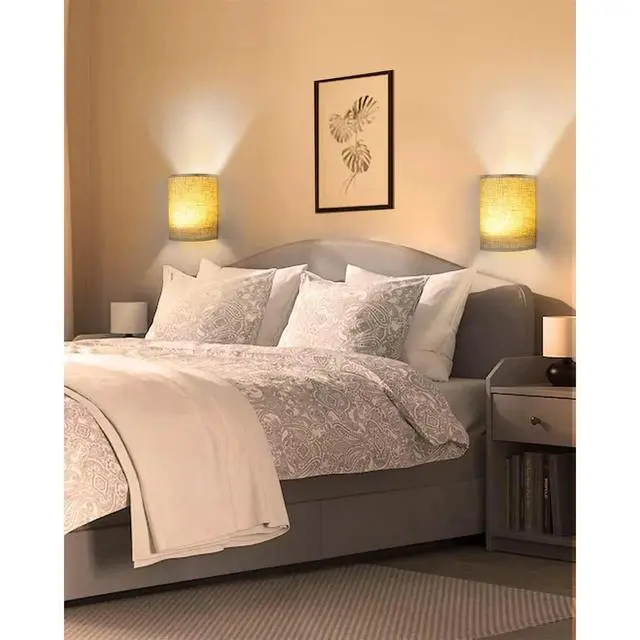 Alt view image 2 of 7 - Dexnump Battery Operated Wall Sconce Set of 2, 18 RGB Colors Dimmable Wireles
