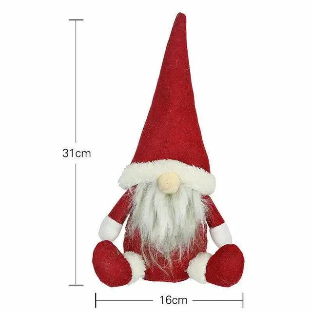 Alt view image 3 of 5 - 3pcs Christmas Faceless Gnome Santa Plush Dolls Xmas Ornament Toy Table Decor US