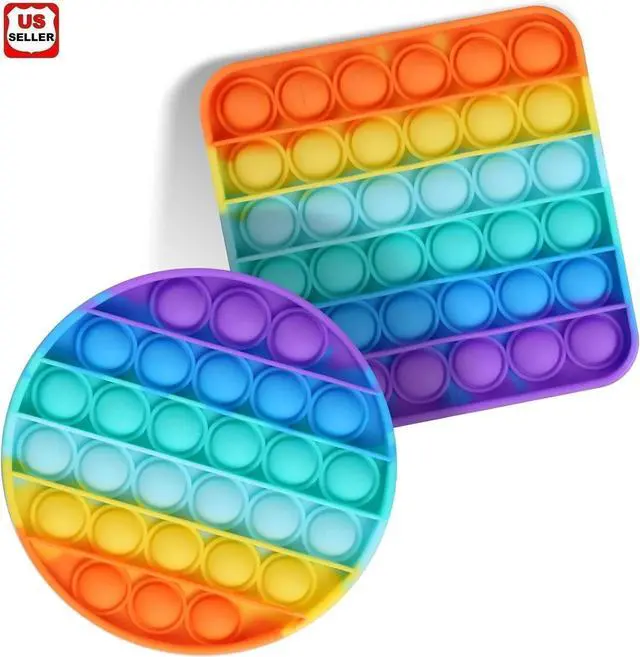 Main image of 2x Silicone Pop Fidget Sensory Toy Autism Special Needs Stress & Pressure Relief