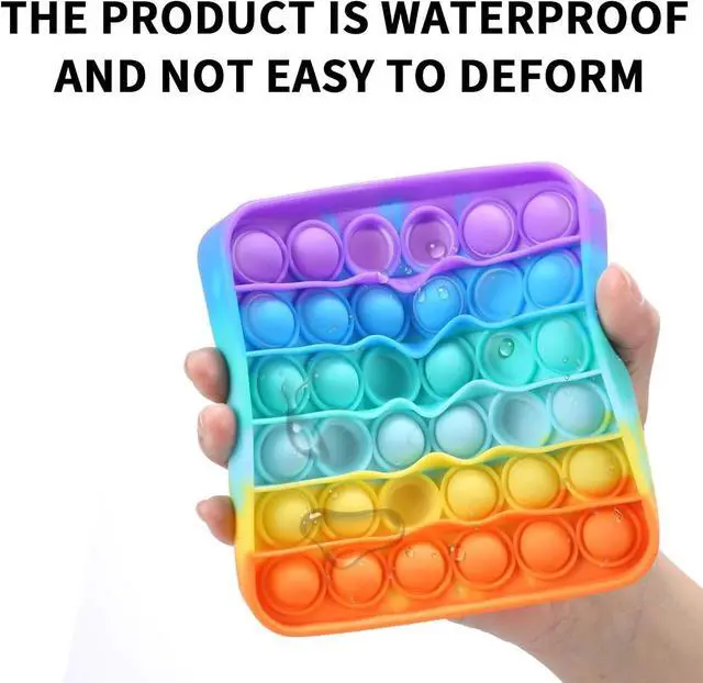 Alt view image 2 of 6 - 2x Silicone Pop Fidget Sensory Toy Autism Special Needs Stress & Pressure Relief