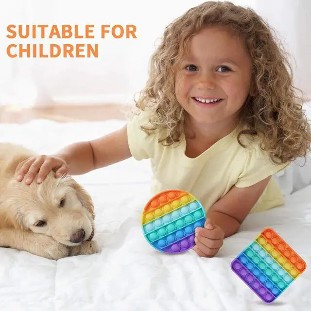 Alt view image 6 of 6 - 2x Silicone Pop Fidget Sensory Toy Autism Special Needs Stress & Pressure Relief