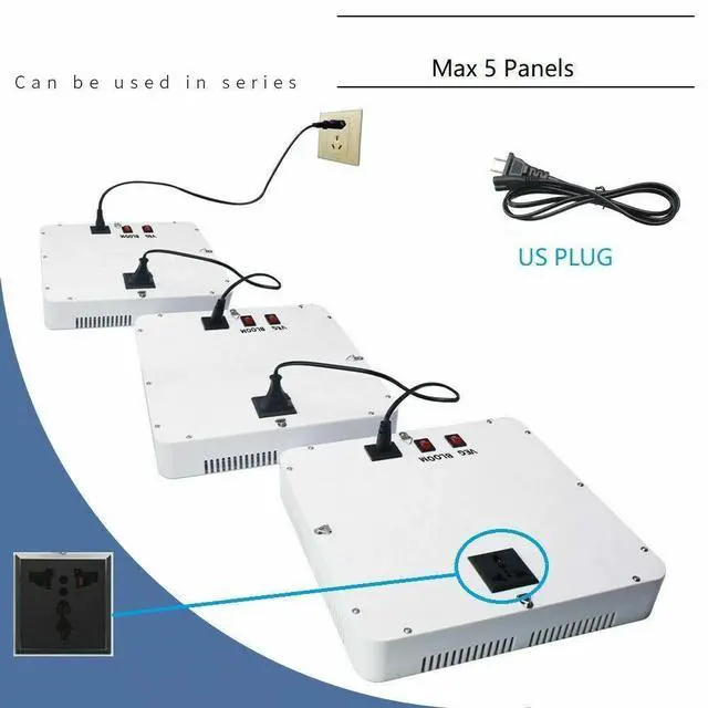 Alt view image 6 of 7 - LED Grow Light Bulb Panel 40W Plant Growing Lamp w/ 240 LEDs Red Blue Veg Flower