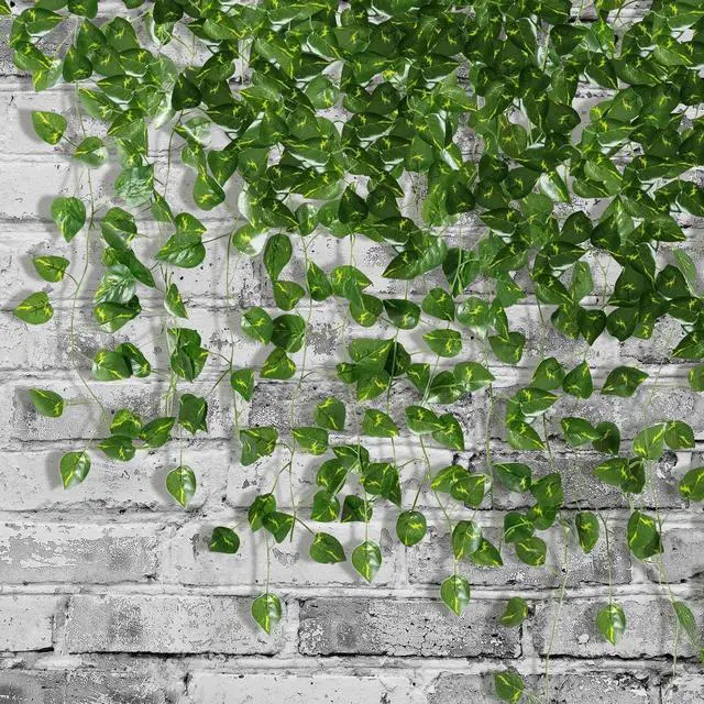 Alt view image 3 of 7 - 12 PCS Artificial Ivy Leaf Plants Fake Hanging Garland Plants Vine Home DecorOpe