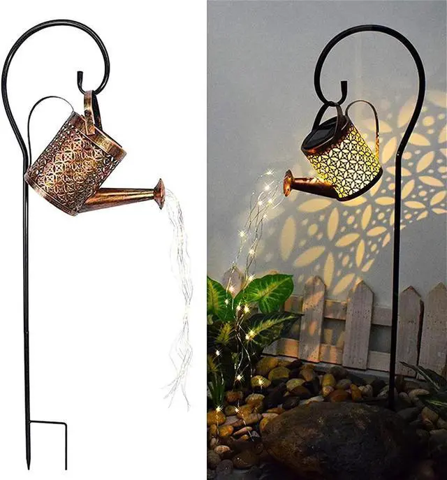 Alt view image 2 of 4 - Solar Watering Can Light Garden Outdoor Waterproof Kettle Yard Art Lamp Decor US