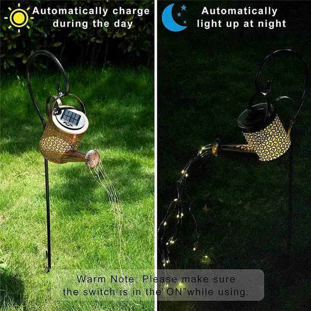 Alt view image 3 of 4 - Solar Watering Can Light Garden Outdoor Waterproof Kettle Yard Art Lamp Decor US