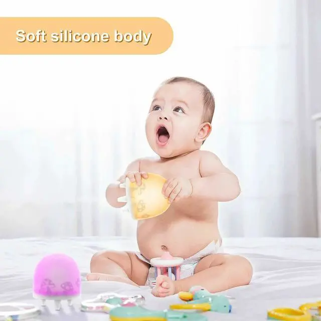 Alt view image 6 of 7 - Color Change Silicone LED Touch Sensor Light Night Lamp Children Bedroom Nursery