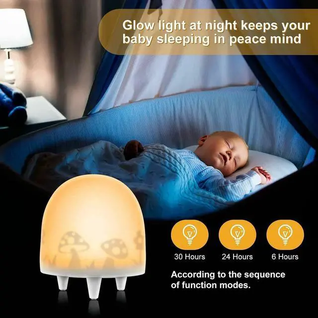 Alt view image 4 of 7 - Color Change Silicone LED Touch Sensor Light Night Lamp Children Bedroom Nursery