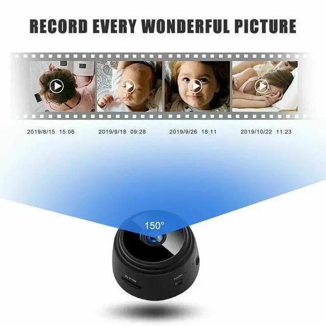 Alt view image 5 of 7 - Mini Wireless Record Camera WiFi IP Home Security DVR Night Vision HD USB 1080P