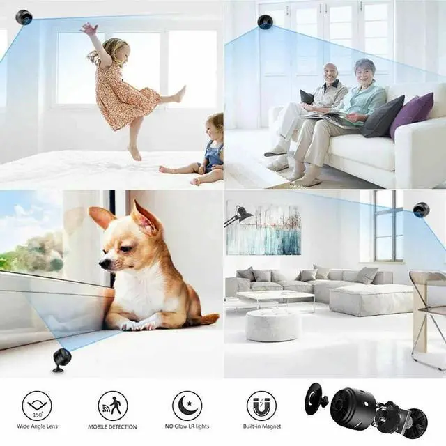 Alt view image 4 of 7 - Mini Wireless Record Camera WiFi IP Home Security DVR Night Vision HD USB 1080P