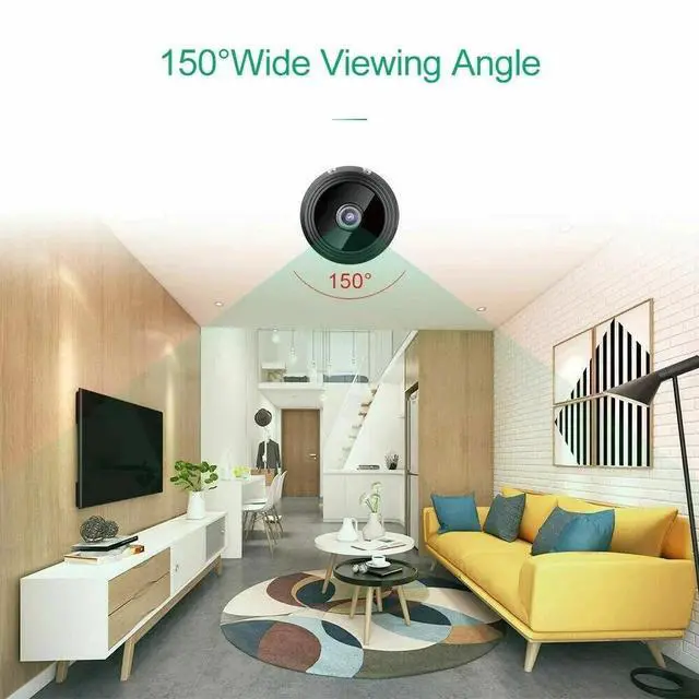 Alt view image 6 of 7 - Mini Wireless Record Camera WiFi IP Home Security DVR Night Vision HD USB 1080P