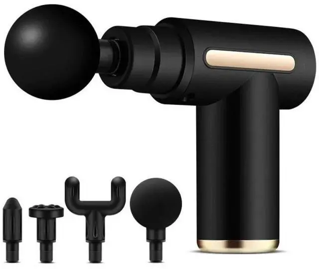 Main image of Massage Gun Percussion Massager Deep Tissue Muscle Vibrating Relaxing + 4 Heads