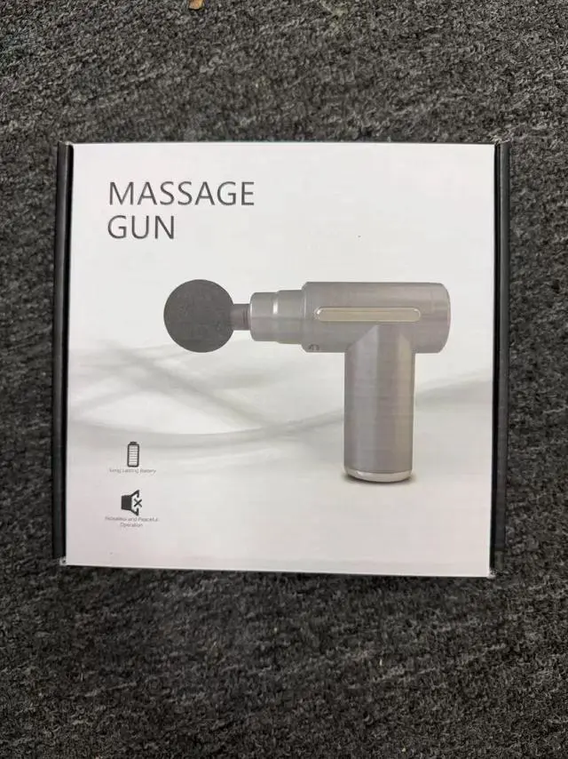 Alt view image 3 of 4 - Massage Gun Percussion Massager Deep Tissue Muscle Vibrating Relaxing + 4 Heads