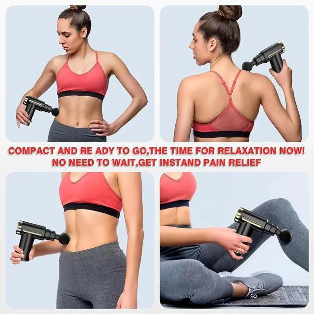 Alt view image 6 of 7 - cotsoco Mini Massage Gun,Cordless Handheld Deep Tissue Muscle Massager 6 Speeds