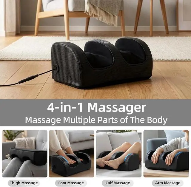 Alt view image 4 of 7 - Foot Massager with Heat, Deep Kneading Electric Muscle Massager
