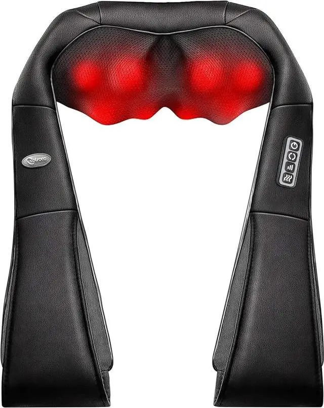 Main image of Back Neck and Shoulder Massager with Heat Deep Tissue 3D Kneading Pillow