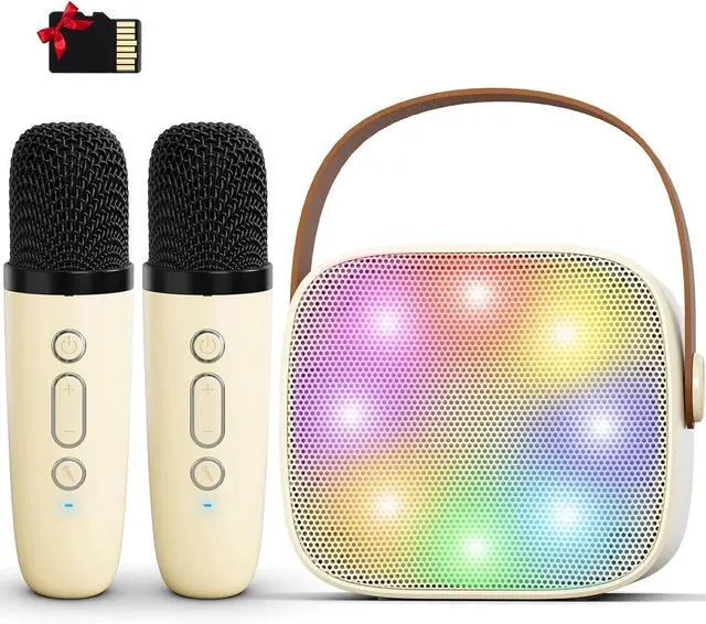 Main image of Mini Portable Karaoke Machine Bluetooth 5.0 PA System With 2 Mic Perfect Singing