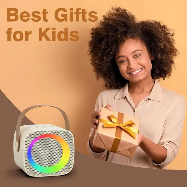 Alt view image 7 of 7 - Mini Portable Karaoke Machine Bluetooth 5.0 PA System With 2 Mic Perfect Singing