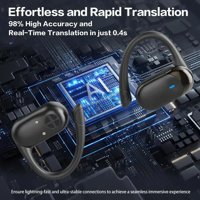 Alt view image 2 of 7 - AI Translation Earbuds Real Time, 144 Language Translator Earbuds for Travel