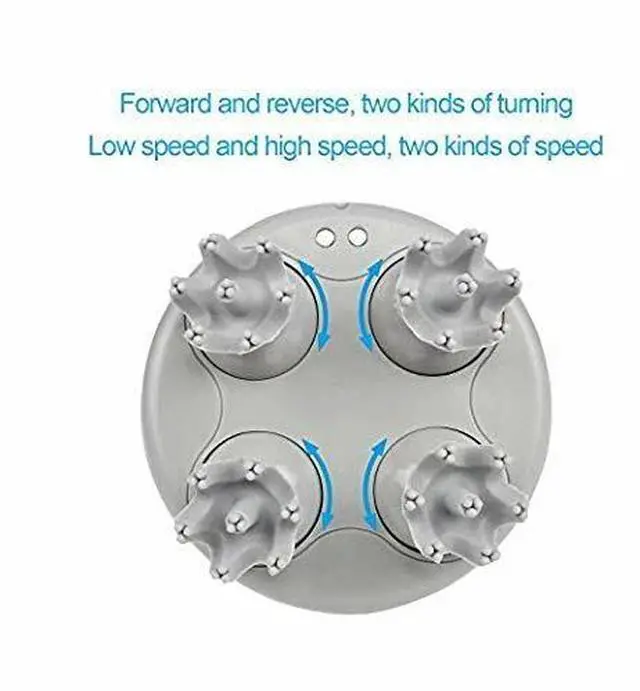 Alt view image 3 of 7 - Electric Scalp Head Massager, Waterproof Massager with 4 Heads 84 Nodes for Hair