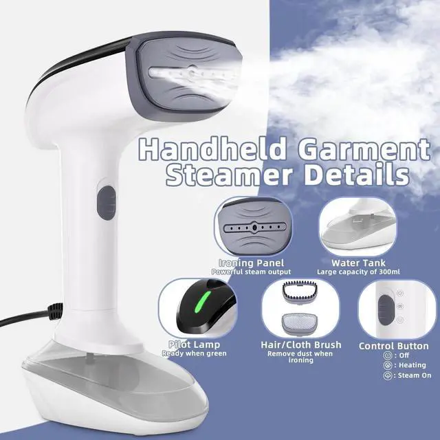 Alt view image 4 of 6 - Powerful Garment Steamer for Clothes,1200W Portable Clothes Steamer Handheld