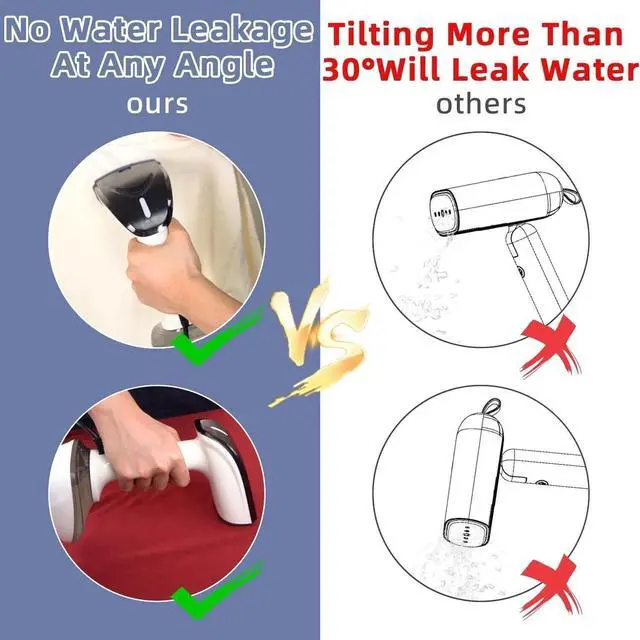 Alt view image 6 of 6 - Powerful Garment Steamer for Clothes,1200W Portable Clothes Steamer Handheld